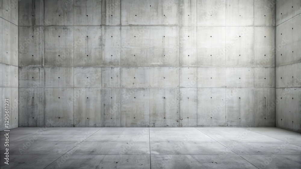 A solitary concrete wall stands alone in a vacant space A solitary concrete wall stands alone in a vacant space
