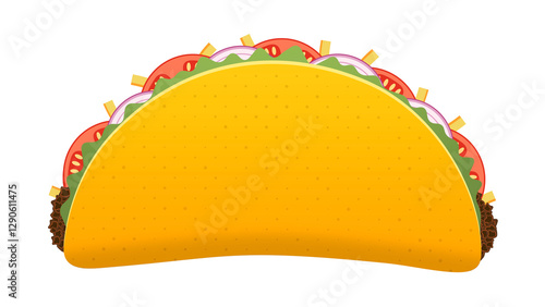 Mexican Taco On Transparent Alpha Background