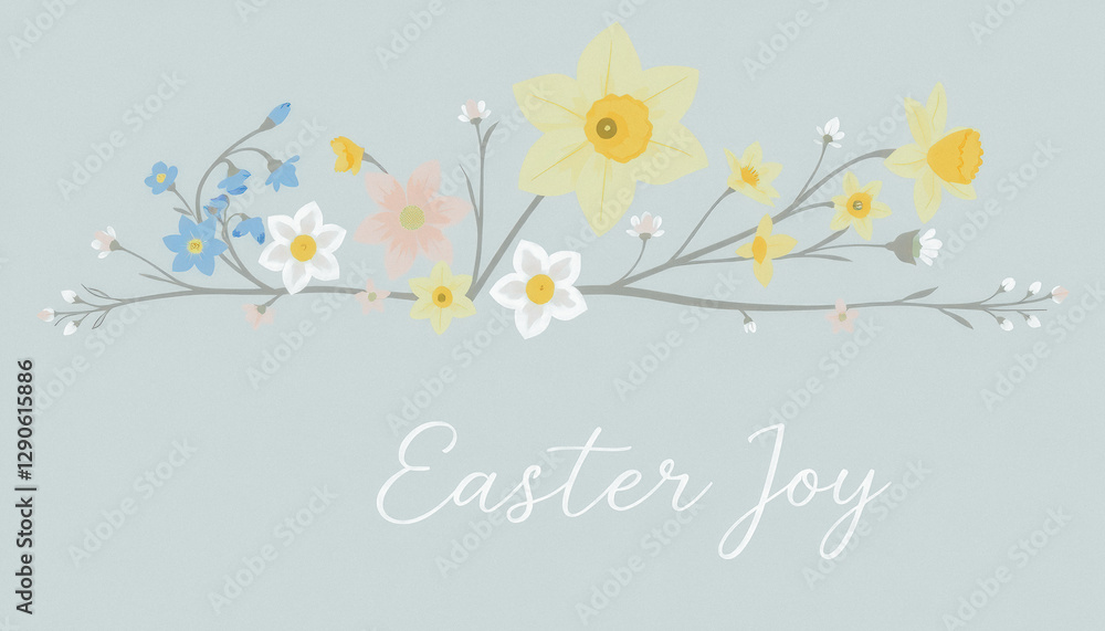 Beautiful Easter greeting card with Beautiful Easter greeting card with