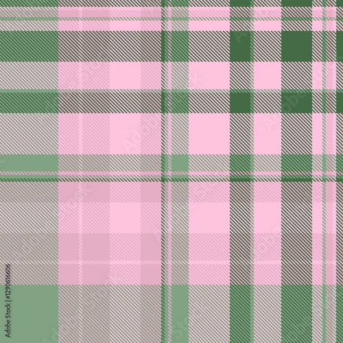Cloth plaid vector background, asymmetric pattern textile tartan. Mother seamless check fabric texture in light and pastel colors.
