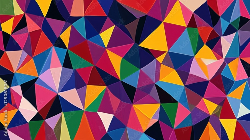 A jagged, angular pattern formed from multiple triangles, creating a bold, edgy design with sharp lines and vibrant colors. A jagged, angular pattern formed from multiple triangles, creating a bold, edgy design with sharp lines and vibrant colors.