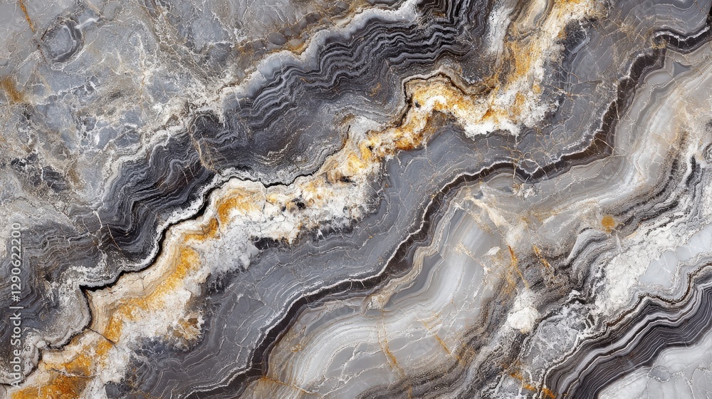 A marble floor texture, with striking veins of grey and white running through the stone, giving it a sophisticated, elegant finish A marble floor texture, with striking veins of grey and white running through the stone, giving it a sophisticated, elegant finish