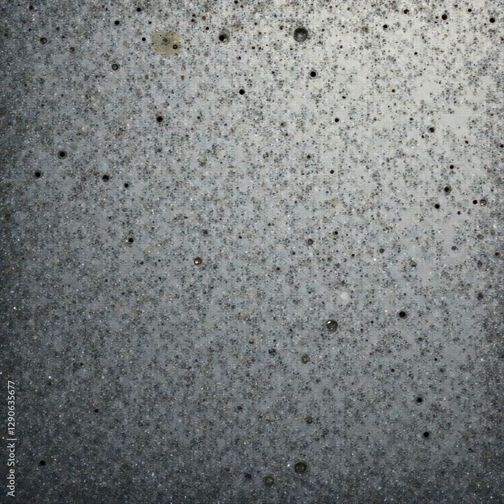 Stark gray concrete, scattered nail holes, mottled surface , industrial, aged Stark gray concrete, scattered nail holes, mottled surface , industrial, aged