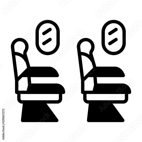 Plane seat icon