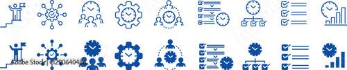 Productivity liner icon set collection vector. 
Productivity icon set collection vector. 
