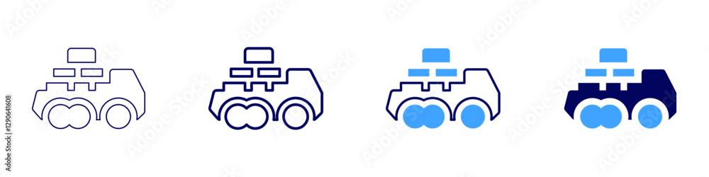 Truck air suspension system icon in 4 different styles. Thin Line, Line, Bold Line, Duotone. Duotone style. Editable stroke Truck air suspension system icon in 4 different styles. Thin Line, Line, Bold Line, Duotone. Duotone style. Editable stroke