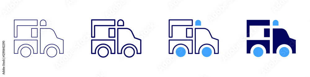 Truck cargo net icon in 4 different styles. Thin Line, Line, Bold Line, Duotone. Duotone style. Editable stroke Truck cargo net icon in 4 different styles. Thin Line, Line, Bold Line, Duotone. Duotone style. Editable stroke