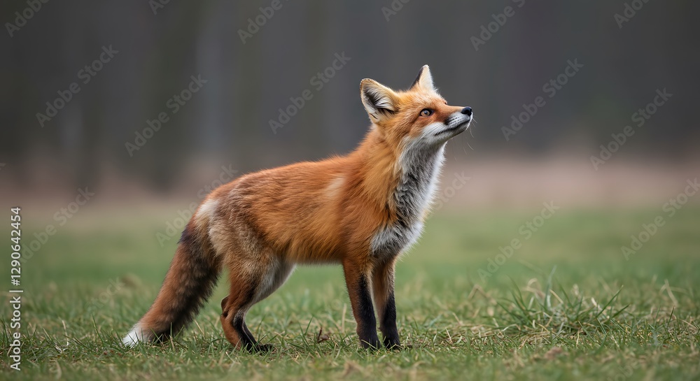 Fototapeta premium Majestic Red Fox in its Natural Habitat