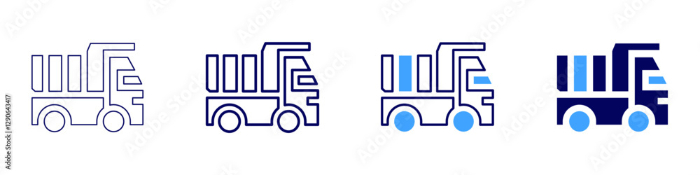 Truck engine repair icon in 4 different styles. Thin Line, Line, Bold Line, Duotone. Duotone style. Editable stroke Truck engine repair icon in 4 different styles. Thin Line, Line, Bold Line, Duotone. Duotone style. Editable stroke