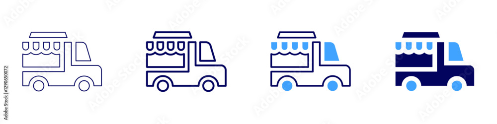 Truck weight distribution icon in 4 different styles. Thin Line, Line, Bold Line, Duotone. Duotone style. Editable stroke Truck weight distribution icon in 4 different styles. Thin Line, Line, Bold Line, Duotone. Duotone style. Editable stroke