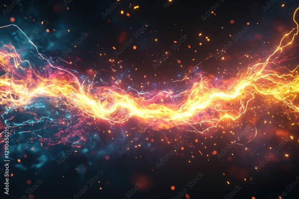 Electric energy sparks with bright flashes abstract art digital environment dynamic viewpoint captivating concept of vibrant energy Electric energy sparks with bright flashes abstract art digital environment dynamic viewpoint captivating concept of vibrant energy