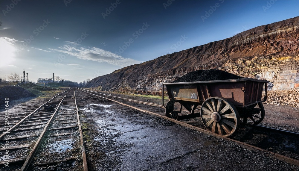 Fototapeta premium railway in the mountains
