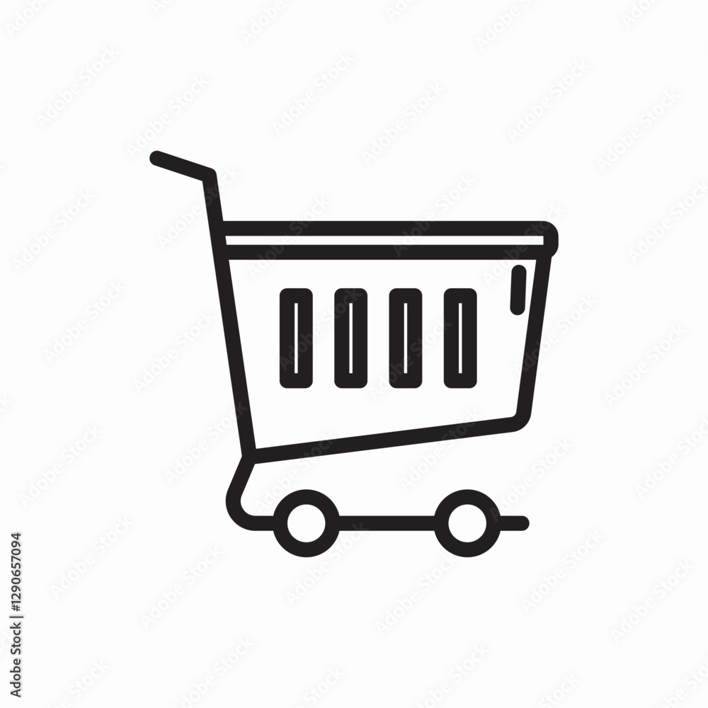 shopping basket icon vector sign shopping basket icon vector sign