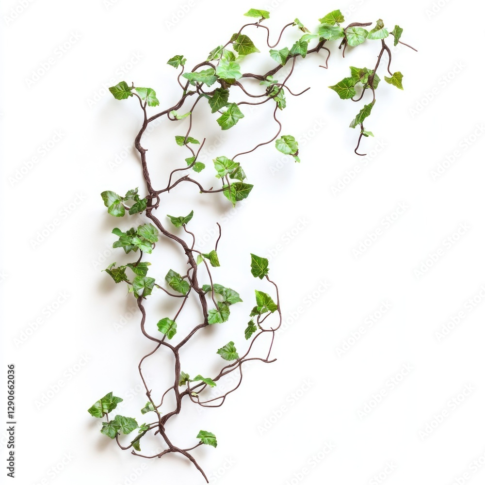 Ivy vine arrangement on white background Ivy vine arrangement on white background