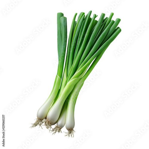 Fresh green onion sprouts PNG