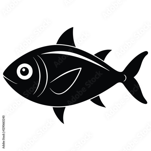 Sleek Tuna Fish Logo Design
