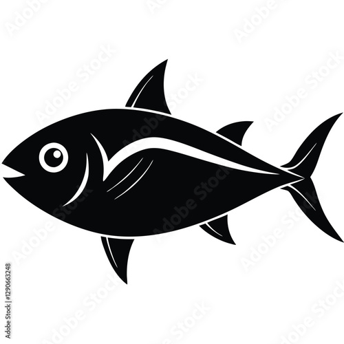 Sleek Tuna Fish Logo Design
