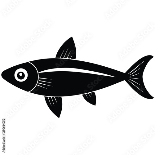 anchovy  Minimalist Fish Logo Design
