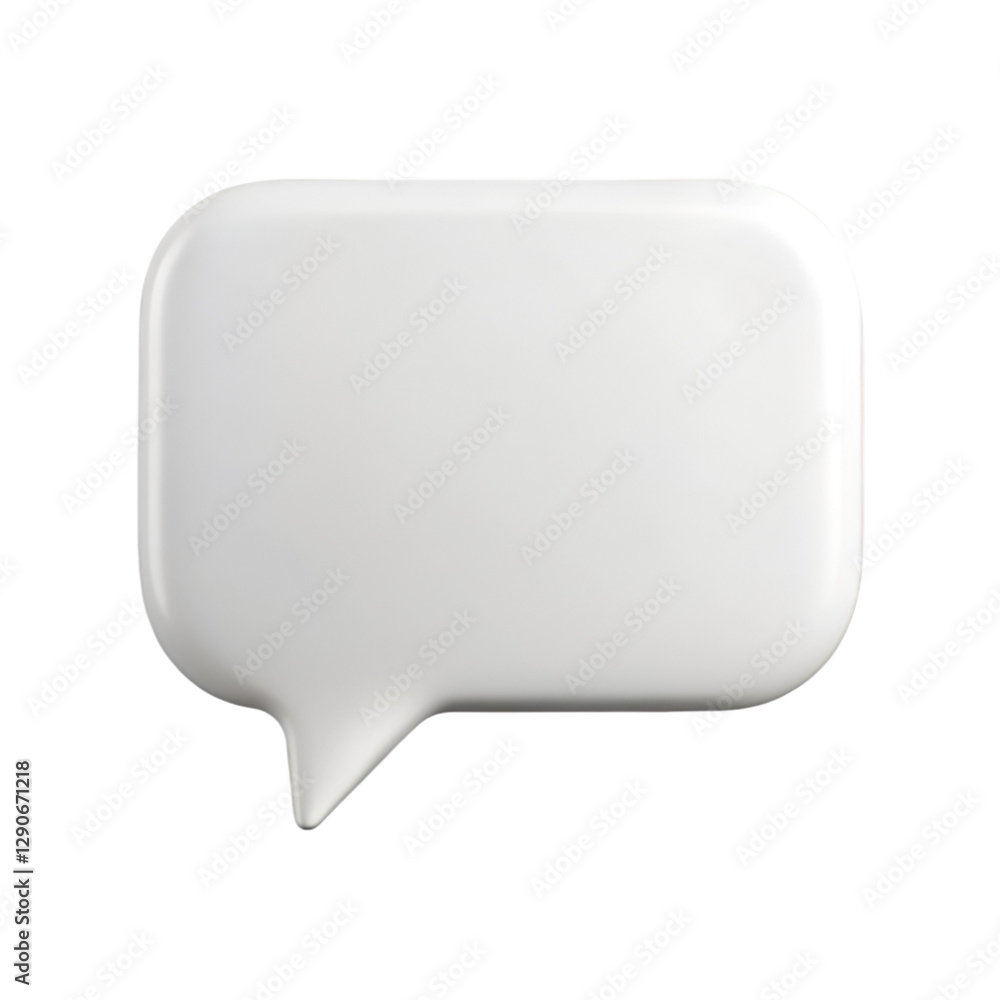 White blank speech bubble isolated on transparent background White blank speech bubble isolated on transparent background