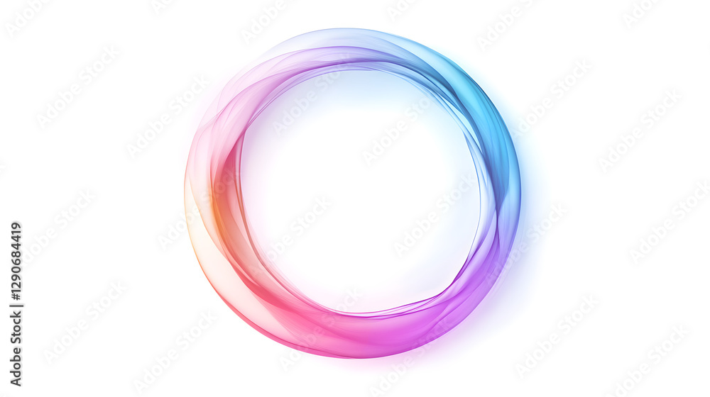 Gradient liquid circle with smooth transitions of pastel hues Gradient liquid circle with smooth transitions of pastel hues
