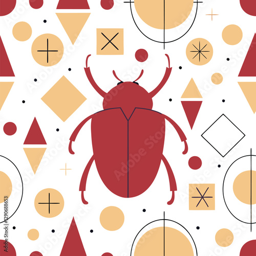 Giant Goliath Beetle Pattern Design
