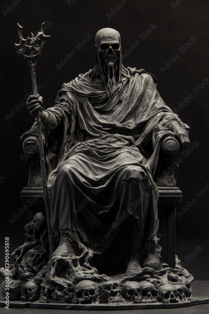 Obraz premium A lifelike sculpture of Hades