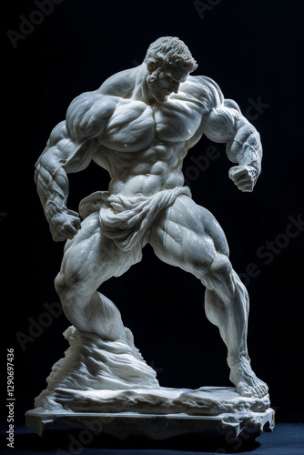 A powerful statue of Heracles (Hercules)