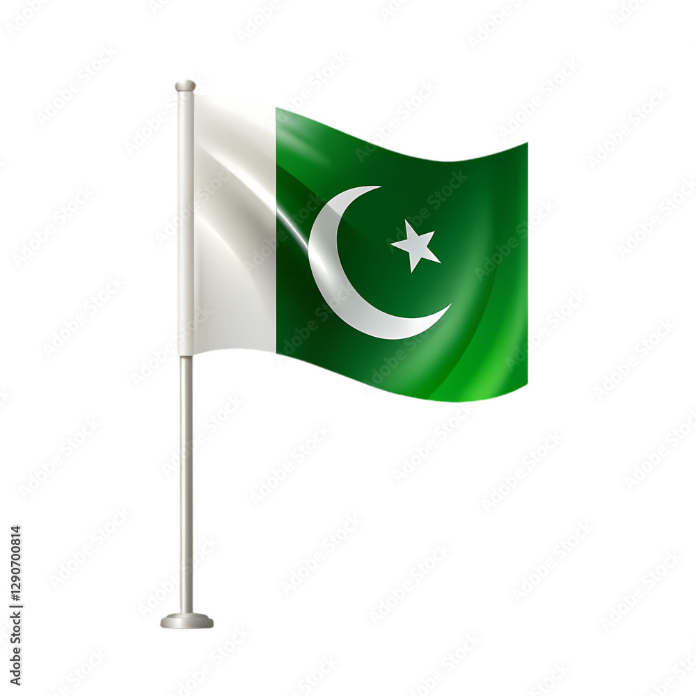 Pakistan Flag: Image, HD, Waving isolated on transparent background Pakistan Flag: Image, HD, Waving isolated on transparent background