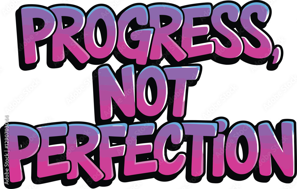 progress not perfection Motivational Quote – Inspirational Success Mindset progress not perfection Motivational Quote – Inspirational Success Mindset