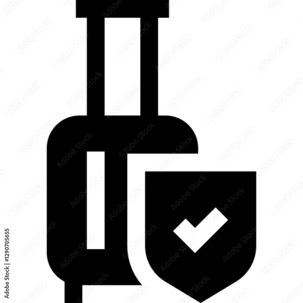 Minimalist luggage glyph icon in a monochrome vector style. This simple design symbolizes travel, tourism, baggage, and mobility, making it ideal for transportation, hospitality, and UI/UX design.
Minimalist luggage glyph icon in a monochrome vector style. This simple design symbolizes travel, tourism, baggage, and mobility, making it ideal for transportation, hospitality, and UI/UX design.