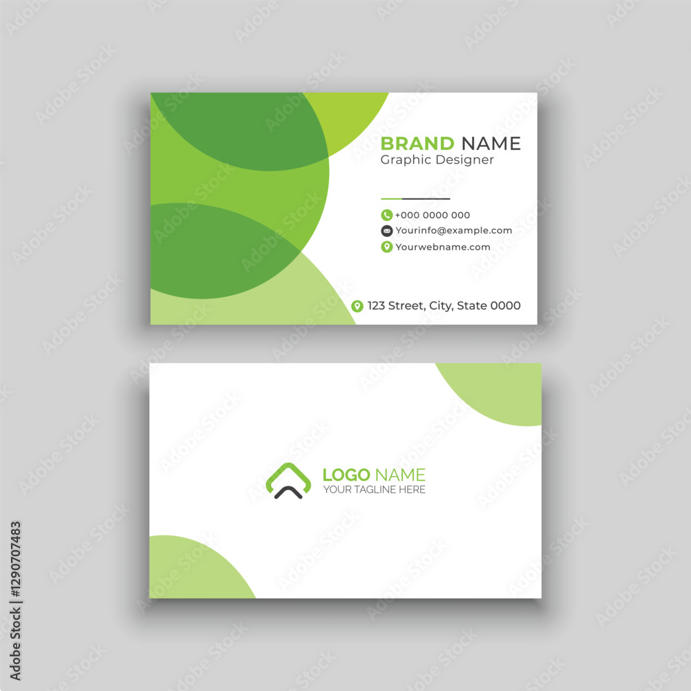 Naklejka premium Most Popular Business card design template