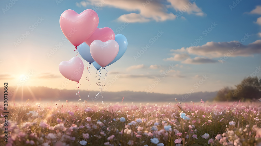 Fototapeta premium balloons in the sky