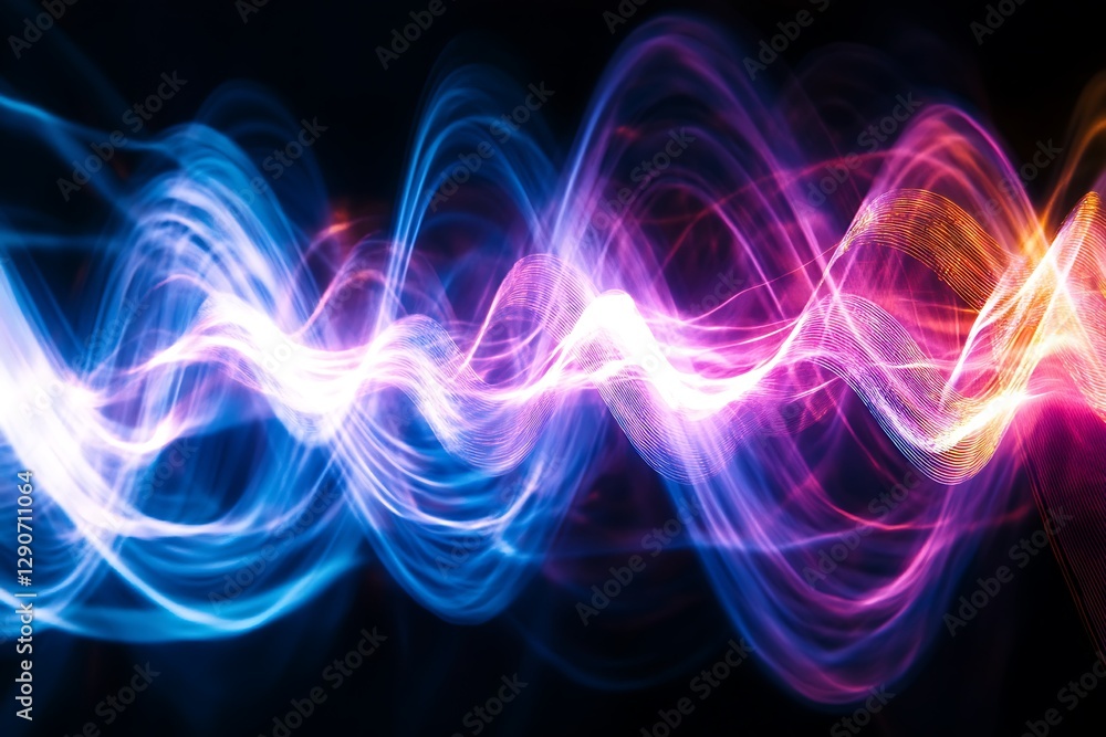 Obraz premium Abstract Light Waves Graphic Design