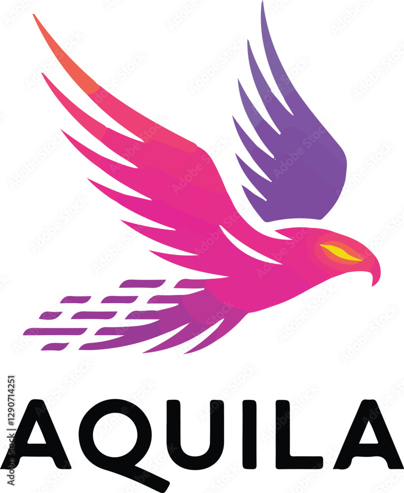 Fototapeta premium A logo with Aquila vector art