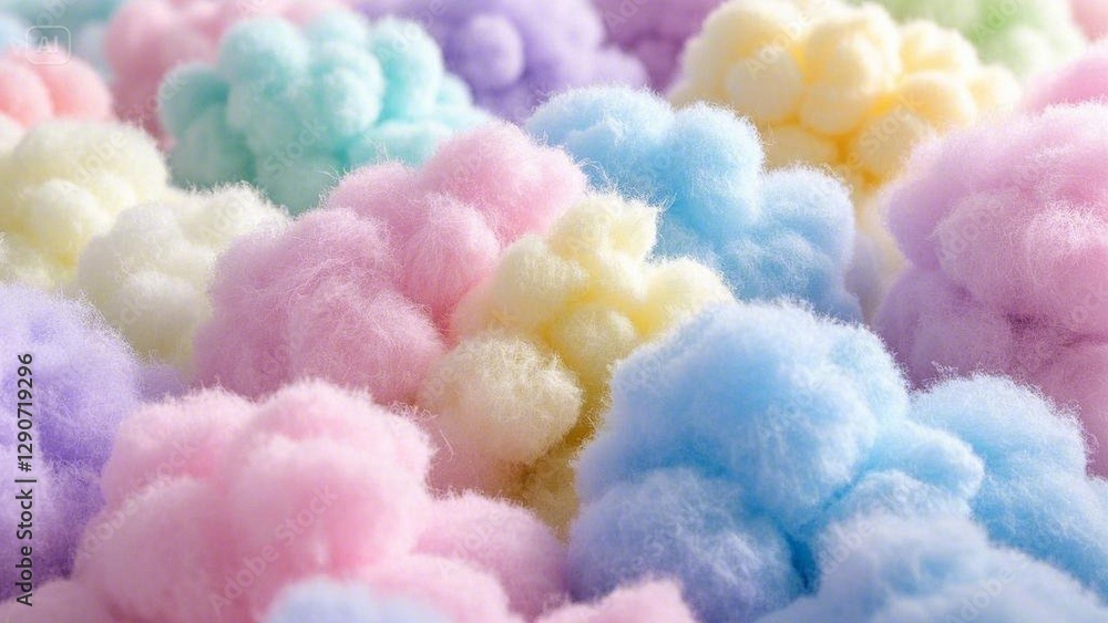 Fototapeta premium pink fluffy clouds