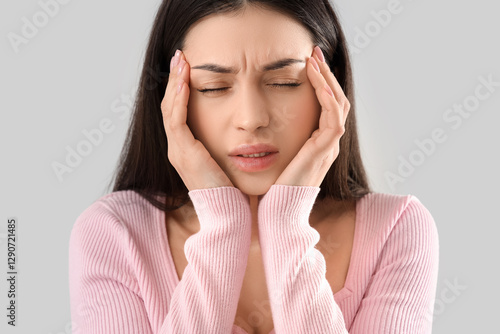 Young woman suffering from ...