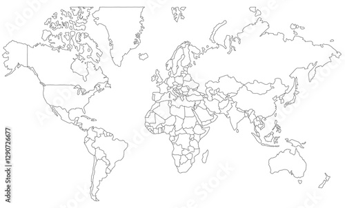 vector map of the world