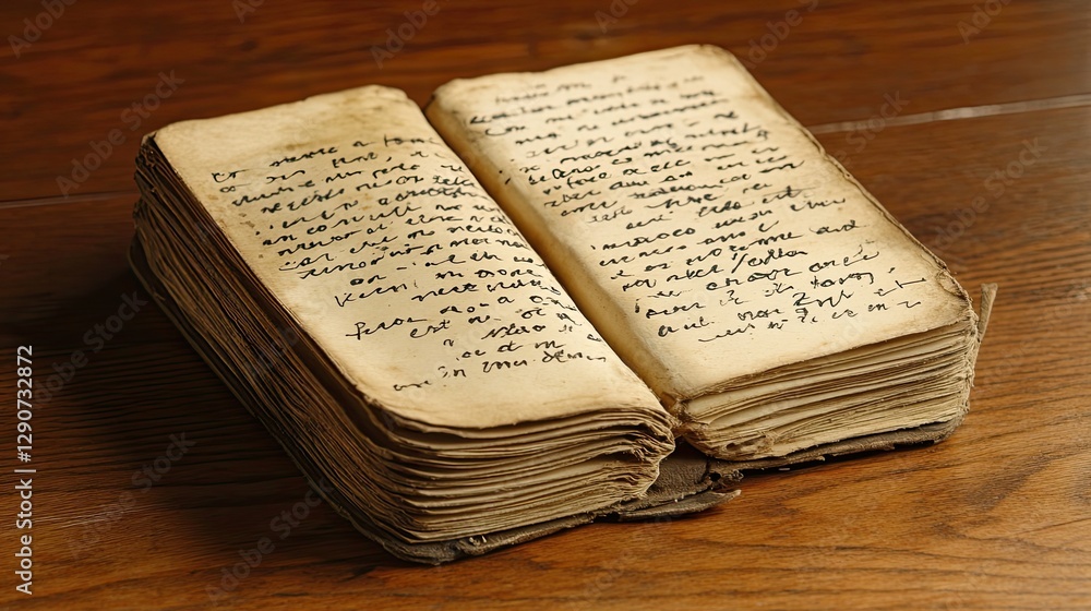 Obraz premium Antique book on wooden table