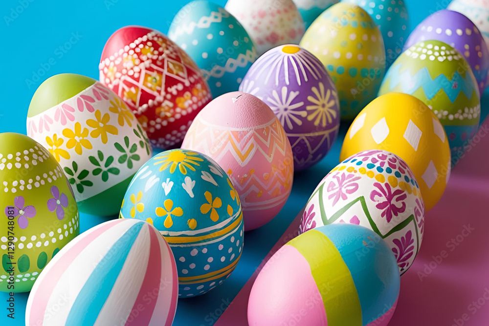 Obraz premium colorful easter eggs