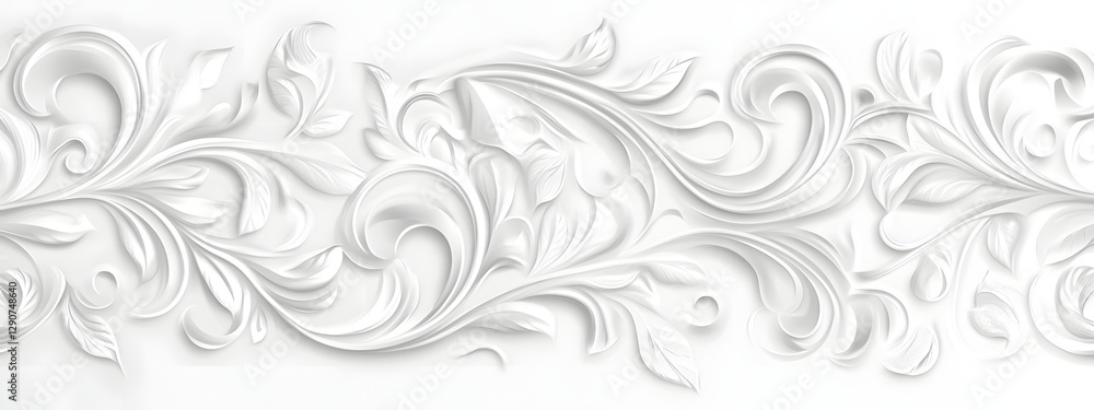 Light gray background with white swirls and floral patterns
Light gray background with white swirls and floral patterns