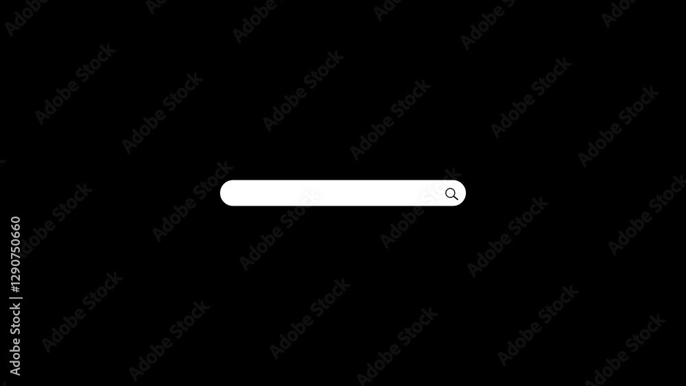 Search browser bar icon, magnifier button on a black background. Search browser bar icon, magnifier button on a black background.