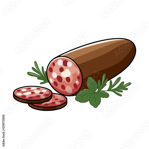 Sliced Salami with Herbs