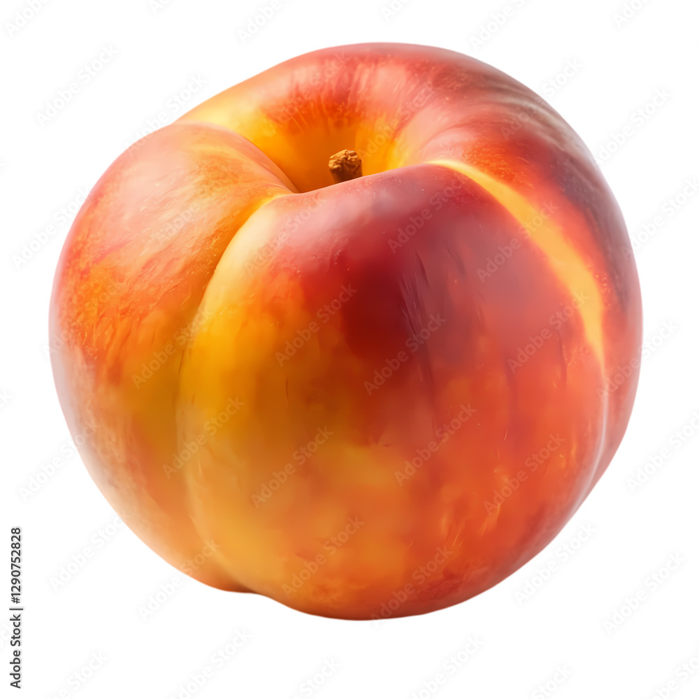 Fototapeta premium Juicy Nectarine: Fresh Fruit Image isolated on transparent background