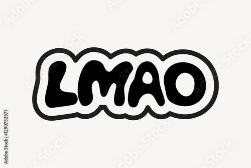 Bold humorous text design vector