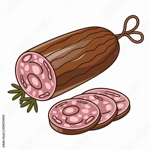 Sliced Salami with Herbs