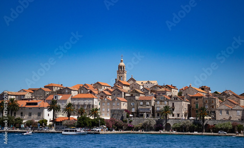Wallpaper Mural Korčula is a picturesque historic town on the Croatian island of the same name, located in the Adriatic Sea. Torontodigital.ca