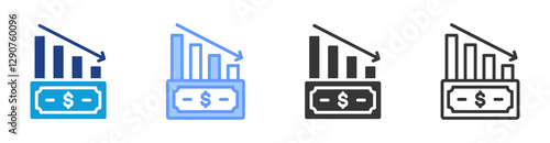 Solvency icon set multiple style collection