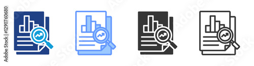 Sensitivity Analysis icon set multiple style collection