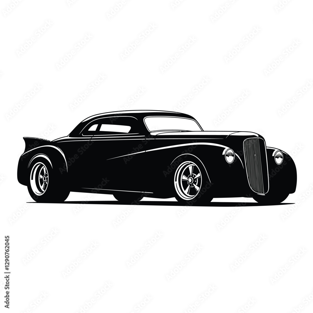 Fototapeta premium black sports car