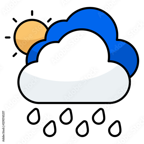 Thunderstorm icon in perfect design